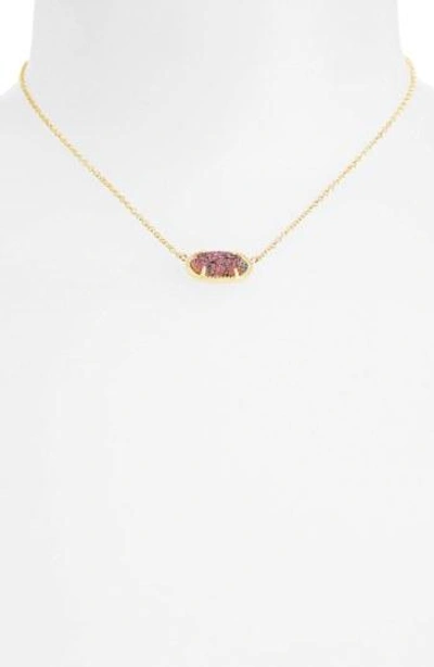 Kendra Scott Elisa Filigree Pendant Necklace In Multi Drusy/ Gold
