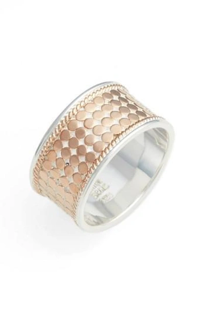 Anna Beck Band Ring (nordstrom Exclusive) In Rose Gold/ Silver