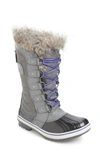 Sorel 'tofino Ii' Faux Fur Lined Waterproof Boot In Dark Fog