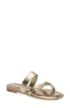 Manolo Blahnik Slide Sandal In Albe Silk