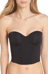 On Gossamer Beautifully Basic Convertible Strapless Underwire Bustier In Black