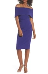 Vince Camuto Popover Dress In Cobalt