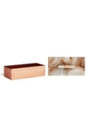 Kendra Scott Rectangle Filigree Box - Beige In Tan Banded Agate