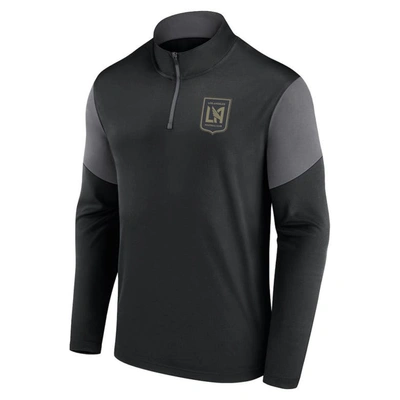 Fanatics Branded Black Lafc Logo Quarter-zip Top