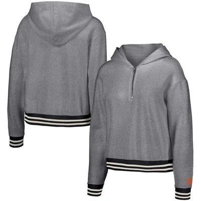 Lusso Gray San Francisco Giants Magnolia Tri-blend Quarter-zip Hoodie