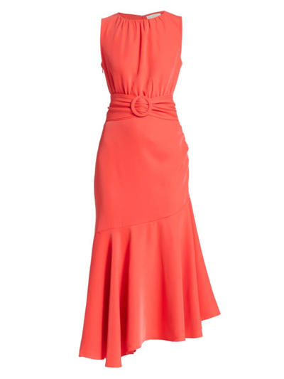 Sachin & Babi Women's Camila Crepe Flare Midi-dress In Orange