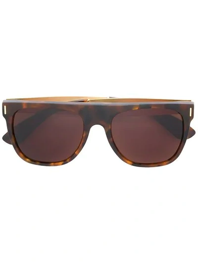 Retrosuperfuture 'flat Top Francis Havana' Sunglasses In Brown