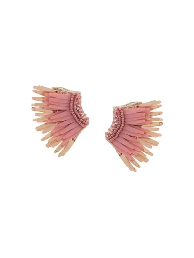Mignonne Gavigan Wings Beaded Earrings In Pink