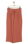 Dr2 By Daniel Rainn Crop Wide Leg Pants In O473 Cinnamon