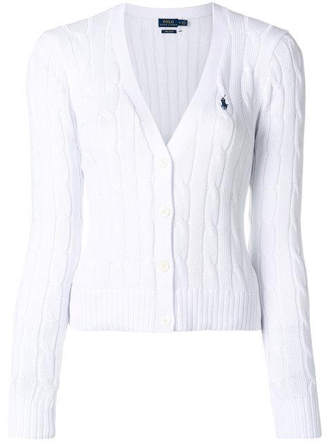 ralph lauren white cardigan