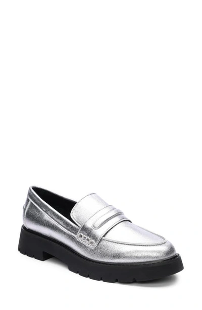 SANCTUARY WOMEN'S WESTSIDE METALLIC LOAFERS 