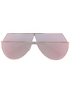 Fendi Eyeline Sunglasses In Metallic