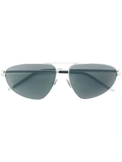 Saint Laurent Designer Chic Sunglasses In Metallic