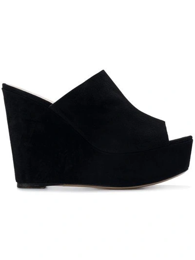 Deimille High Wedge Sandals - Black