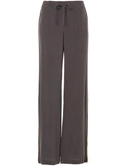 Pierre Balmain Loose Fit Track Trousers In Grey