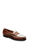 Gh Bass Larson Leather Penny Loafer In Whiskey White