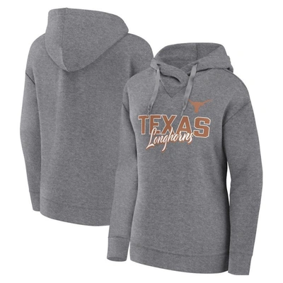 Fanatics Branded Heather Gray Texas Longhorns Script Favorite Pullover Hoodie