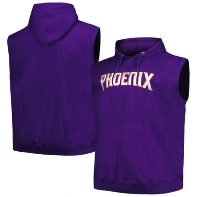 Fanatics Branded Purple Phoenix Suns Big & Tall Jersey Muscle Pullover Hoodie