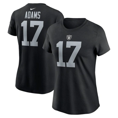 Nike Davante Adams Black Las Vegas Raiders Player Name & Number T-shirt