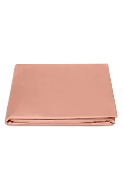 Matouk Talita 615 Thread Count Cotton Sateen Flat Sheet In Shell