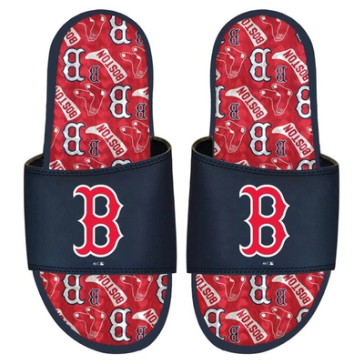 Islide Boston Red Sox Team Pattern Gel Slide Sandals In Navy