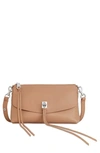 Rebecca Minkoff Darren Top Zip Leather Crossbody Bag In Bambi