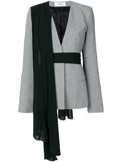 Chalayan Fitted Drape Detail Jacket