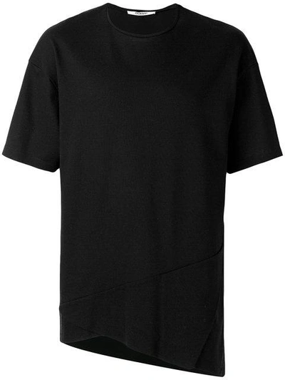 Chalayan Triangle Fold Detail T-shirt In Black