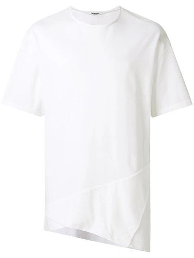 Chalayan Triangle Fold Detail T-shirt In White
