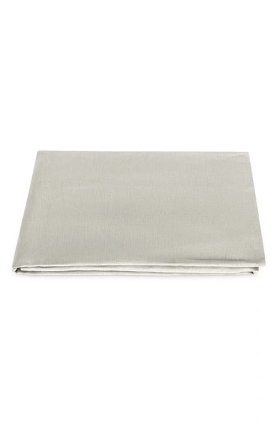Matouk Roman Hemstitch Linen Flat Sheet In Paloma