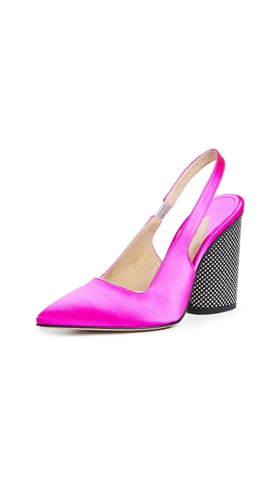 Paul Andrew Kapoor Slingback Pumps In Fuchsia