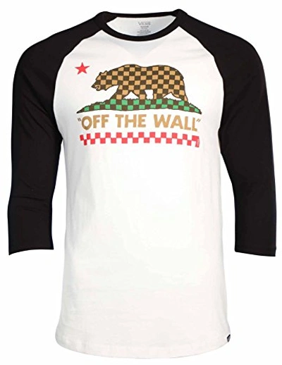 Vans Men's Cornered Otw California Raglan T-shirt In Checkered Bear |  ModeSens