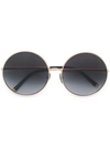 Dolce & Gabbana Interchangeable Round Frame Sunglasses In Metallic