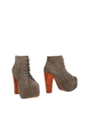 Jeffrey Campbell Ankle Boots In Military Green