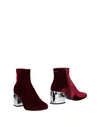 Mm6 Maison Margiela Ankle Boots In Maroon