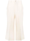 Gucci High-waist Trousers In White