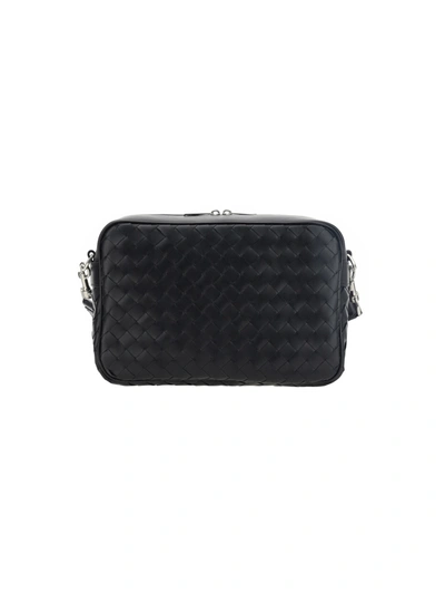 Bottega Veneta Camera Medium Shoulder Bag In Black/silver