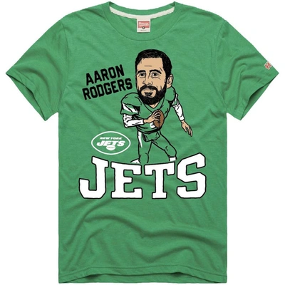 Homage Aaron Rodgers Green New York Jets Caricature T-shirt