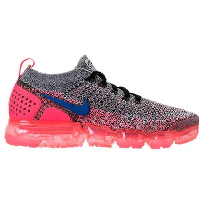 Nike Women's Air Vapormax Flyknit 2 Running Shoes, Pink/grey