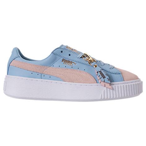puma shoes pink and blue