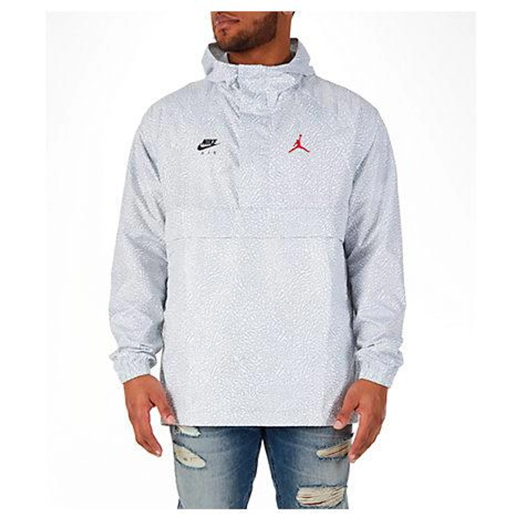 Nike Men's Jordan Sportswear Wings 1988 Anorak Jacket, White Nike Men's Jordan Sportswear Wings 1988 Anorak Jacket, White