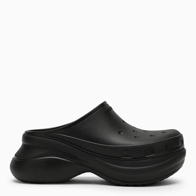 Balenciaga Crocs Black Rubber Slip-on Sandal