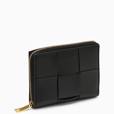 Bottega Veneta Black Zipped Wallet