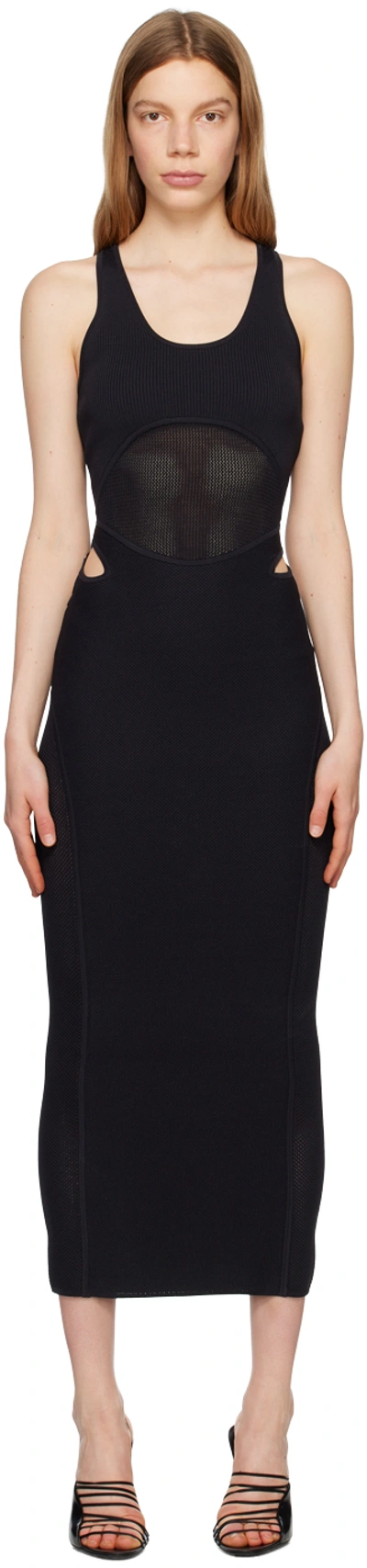 Dion Lee Black Sport Midi Dress