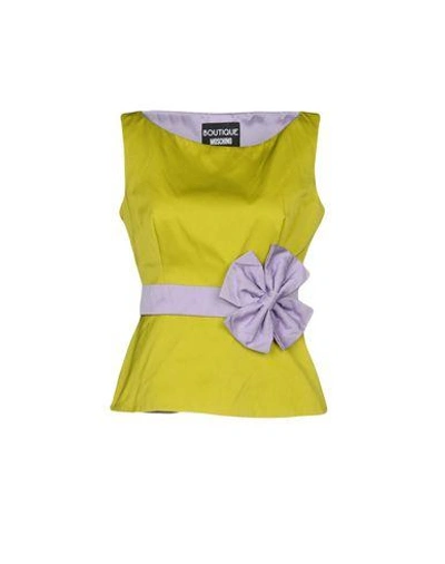 Boutique Moschino Top In Acid Green