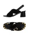 Tipe E Tacchi Sandals In Black