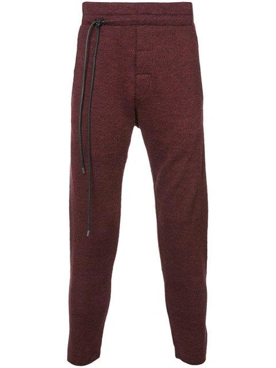 Daniel Andresen String Detail Track Trousers In Red