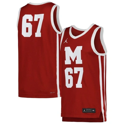 Jordan Brand Maroon Morehouse Maroon Tigers Replica Basketball Jersey