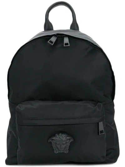 Versace Palazzo Medusa Backpack In Blu Navy