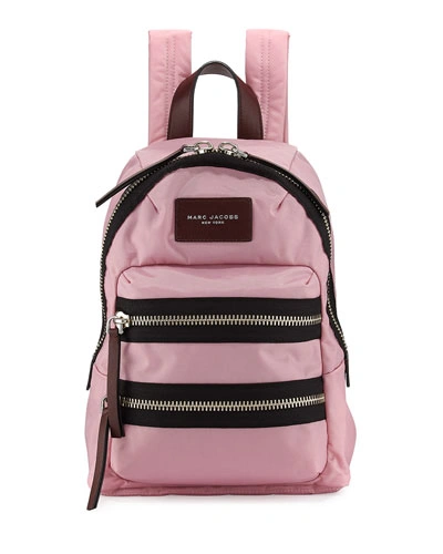 Marc Jacobs Nylon Biker Mini Backpack, Pink Fleur